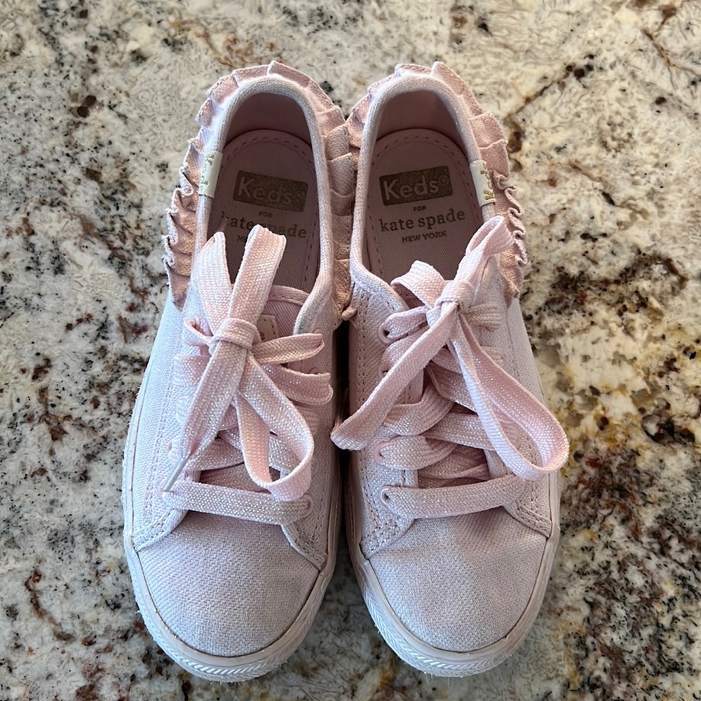 Keds x Kate Spade Triple Kick Ruffle Tennis Shoe